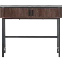 JOSE - Consoletafel - Donkere houtkleur - Vezelplaat