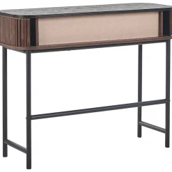 JOSE - Consoletafel - Donkere houtkleur - Vezelplaat