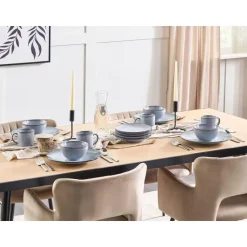 JUNIPER - Bijzetborden set van 4 - Lichtblauw - Steengoed