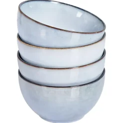 JUNIPER - Kom set van 4 - Lichtblauw - Steengoed