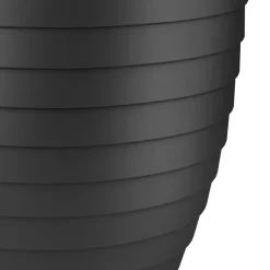 Juypal Hogar Plantenpot - zwart - kunststof - D21 x H19,3 cm