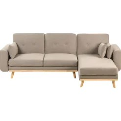 KAARINA - Hoekbank - Lichtbruin - Linkszijdig - Polyester