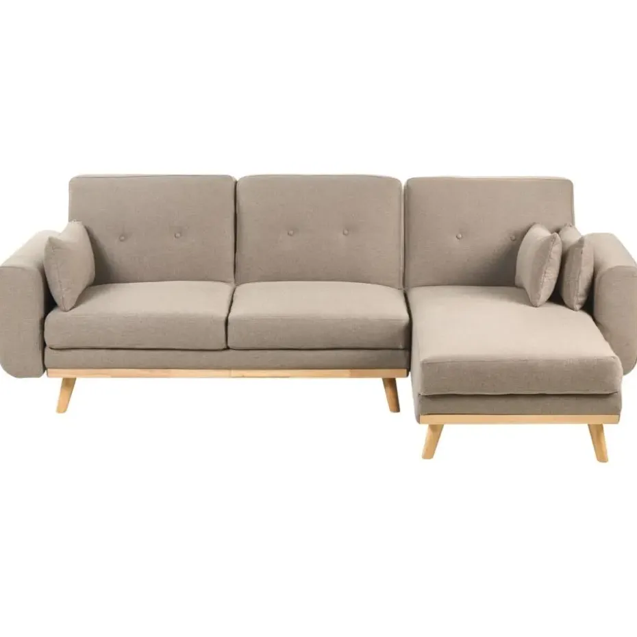 KAARINA - Hoekbank - Lichtbruin - Linkszijdig - Polyester