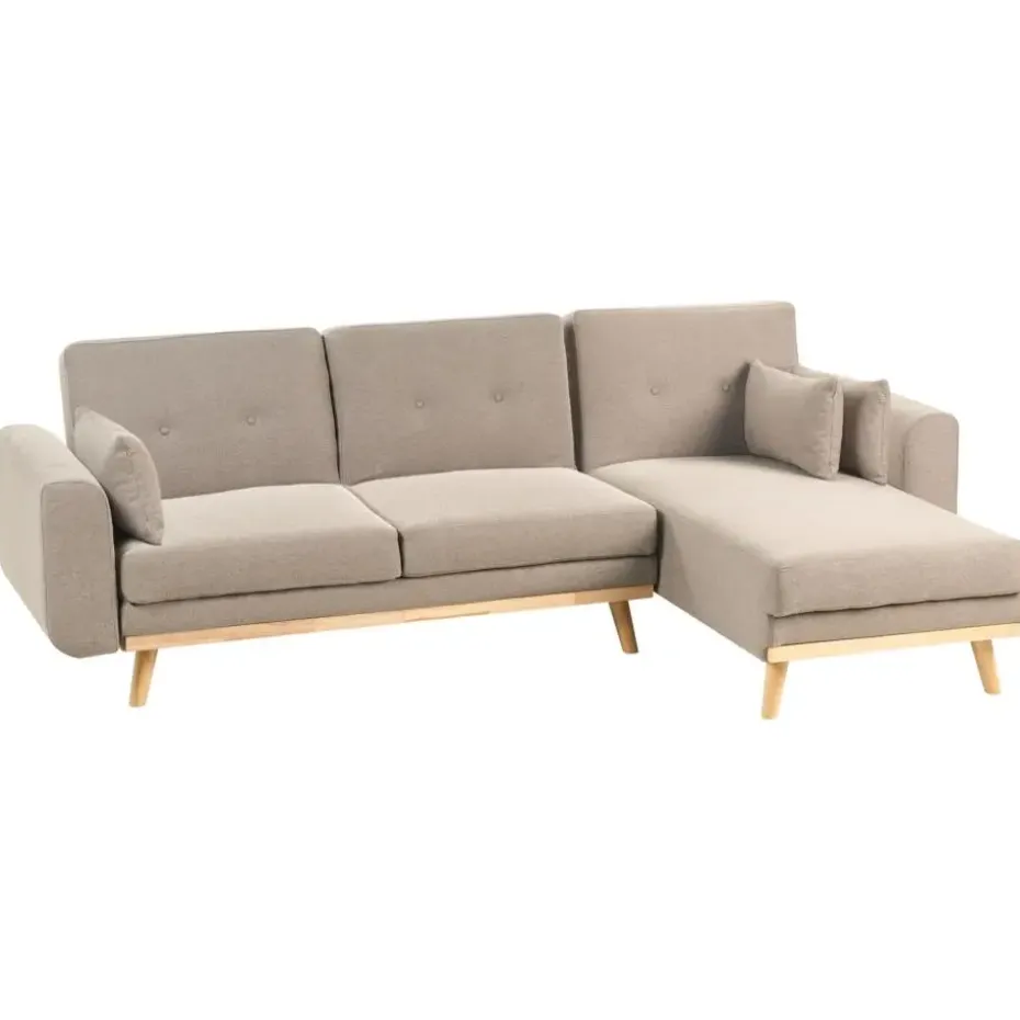 KAARINA - Hoekbank - Lichtbruin - Linkszijdig - Polyester