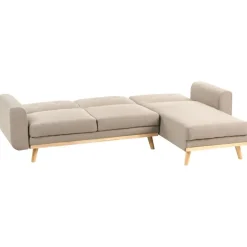 KAARINA - Hoekbank - Lichtbruin - Linkszijdig - Polyester