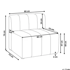 KAGE - Fauteuil - Lichtbeige - Bouclé