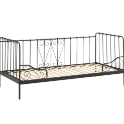 Kajuitbed Alice 90x200 cm metaal - zwart