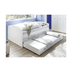 Kajuitbed Arkea 120x200 met 3 lades - wit
