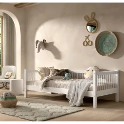 Kajuitbed Forrest 90x200 cm - massief beukenhout - wit