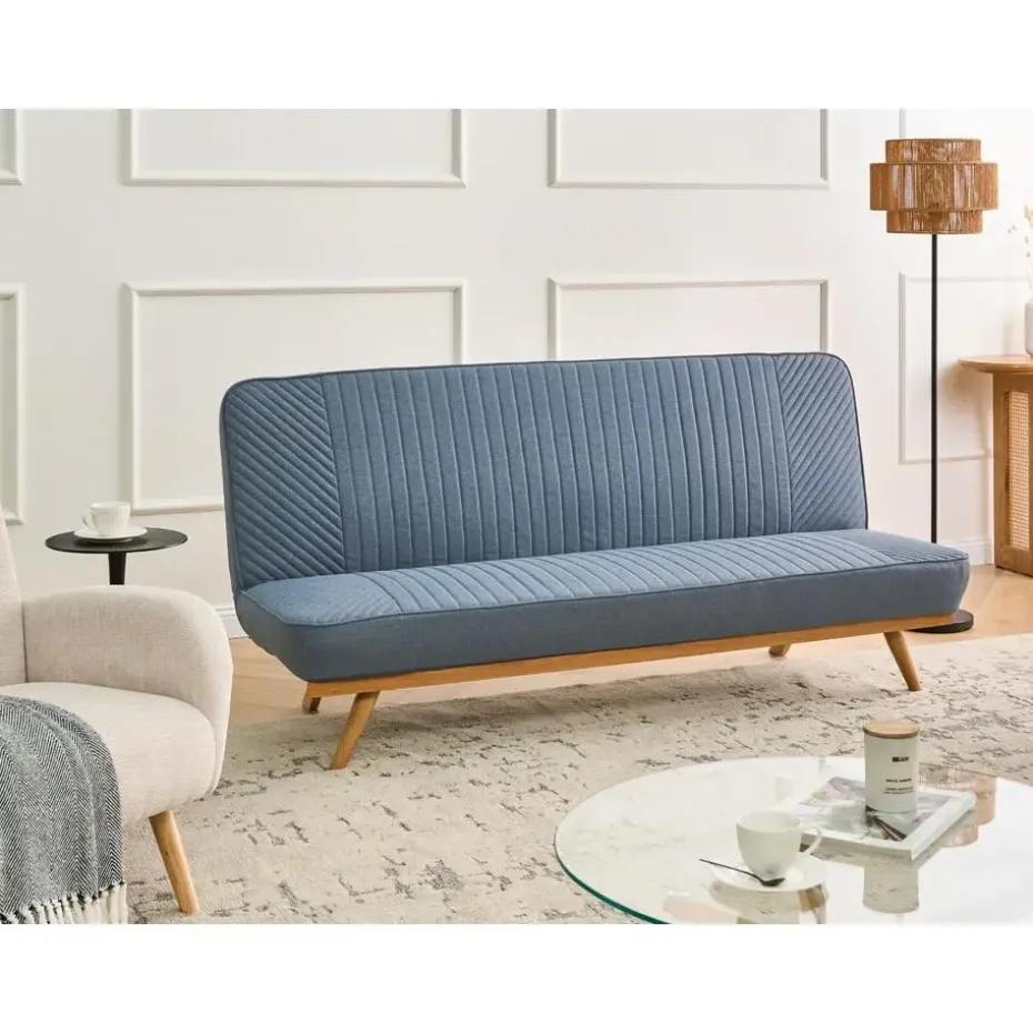 KALFAFELL - Slaapbank - Blauw - Polyester