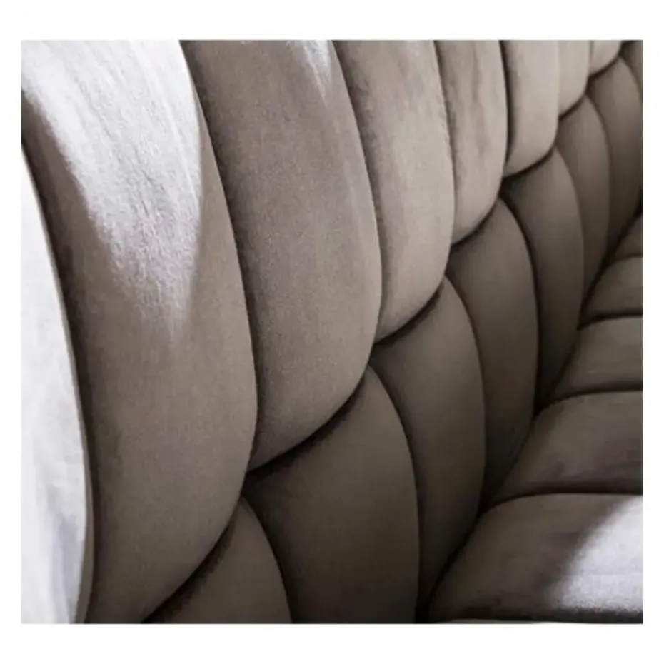 Kalfort Eetkamerbank Kelly velvet antraciet 190x59x84cm