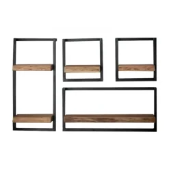 Kalfort Wandrek industrieel Stockton 4 - 25x65x65 cm