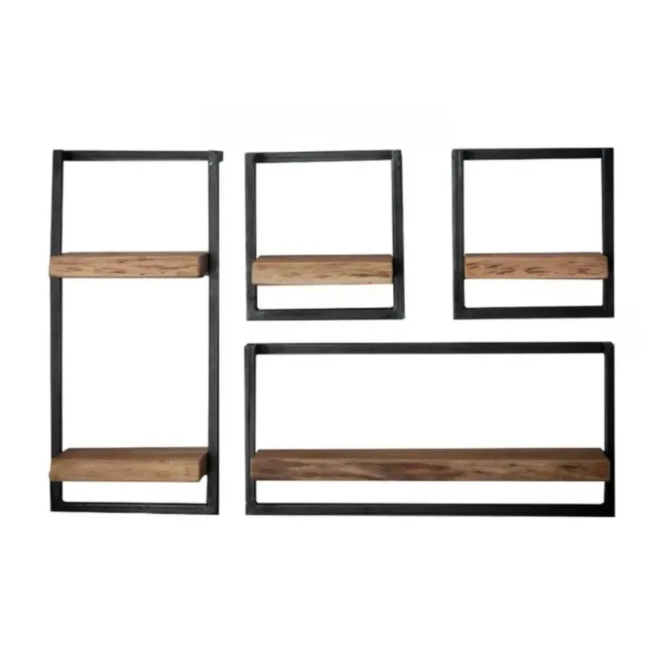 Kalfort Wandrek industrieel Stockton 4 - 25x65x65 cm