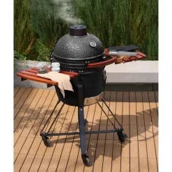 KAMADO - Houtskoolgrill - Zwart - Keramiek