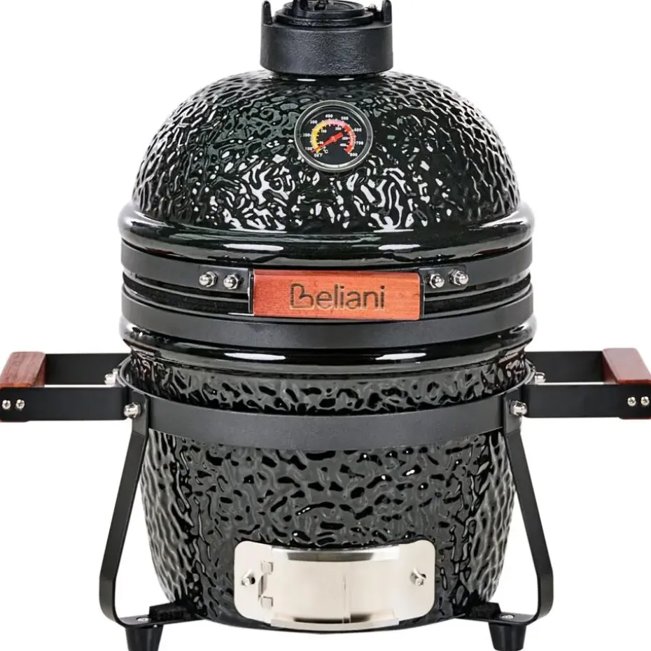 KAMADO - Mini houtskoolgrill - Zwart - Keramiek
