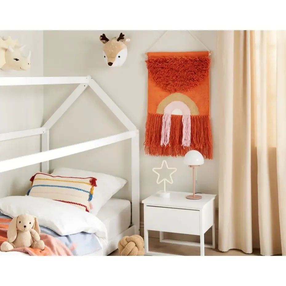 KAMALIA - Wanddecoratie - Oranje - Katoen