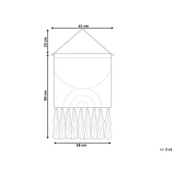 KAMALIA - Wanddecoratie - Oranje - Katoen