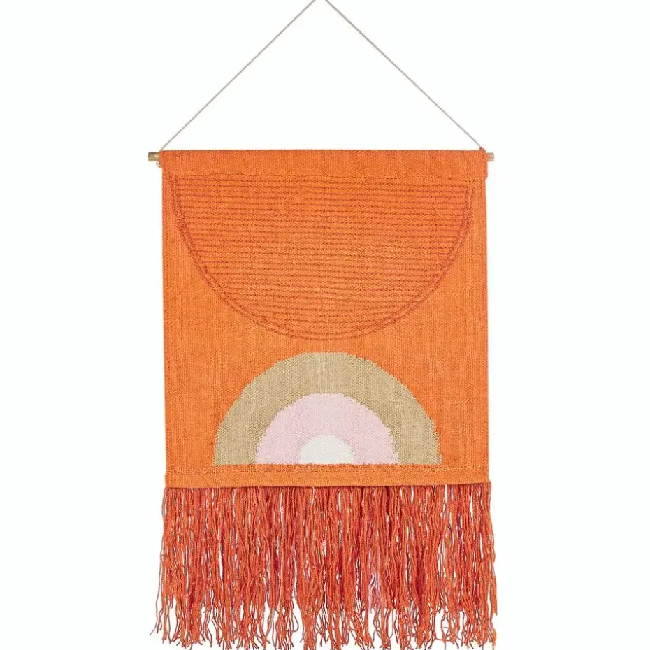 KAMALIA - Wanddecoratie - Oranje - Katoen