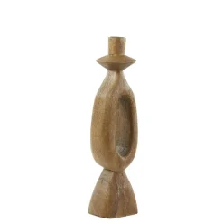 Kandelaar Django - Bruin - 13x13x43cm