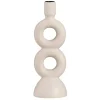 Kandelaar Lumen - off-white - keramiek -27,5x9,5x9,5 cm
