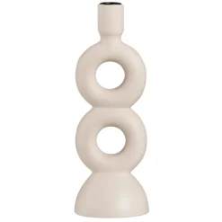 Kandelaar Lumen - off-white - keramiek -27,5x9,5x9,5 cm