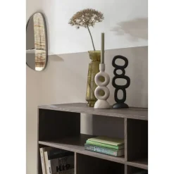 Kandelaar Lumen - off-white - keramiek -27,5x9,5x9,5 cm