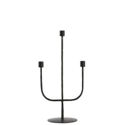 Kandelaar Nicole - Zwart - 22.5x15x45.5cm