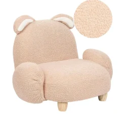 KANNA - Kinderstoel - Beige - Nepbont