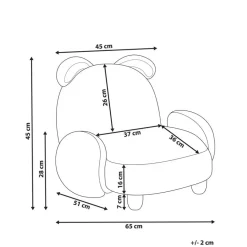 KANNA - Kinderstoel - Beige - Nepbont