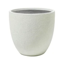 KANNIA - Bloempot - Wit - 55 cm - Klei-vezelmengsel