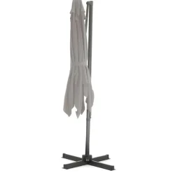 Kantelbare Zweefparasol 250x250 cm -Sterke Zweef Parasol, Licht Grijs
