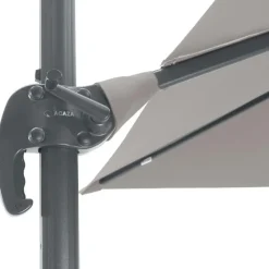 Kantelbare Zweefparasol 250x250 cm -Sterke Zweef Parasol, Licht Grijs