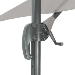 Kantelbare Zweefparasol 250x250 cm -Sterke Zweef Parasol, Licht Grijs