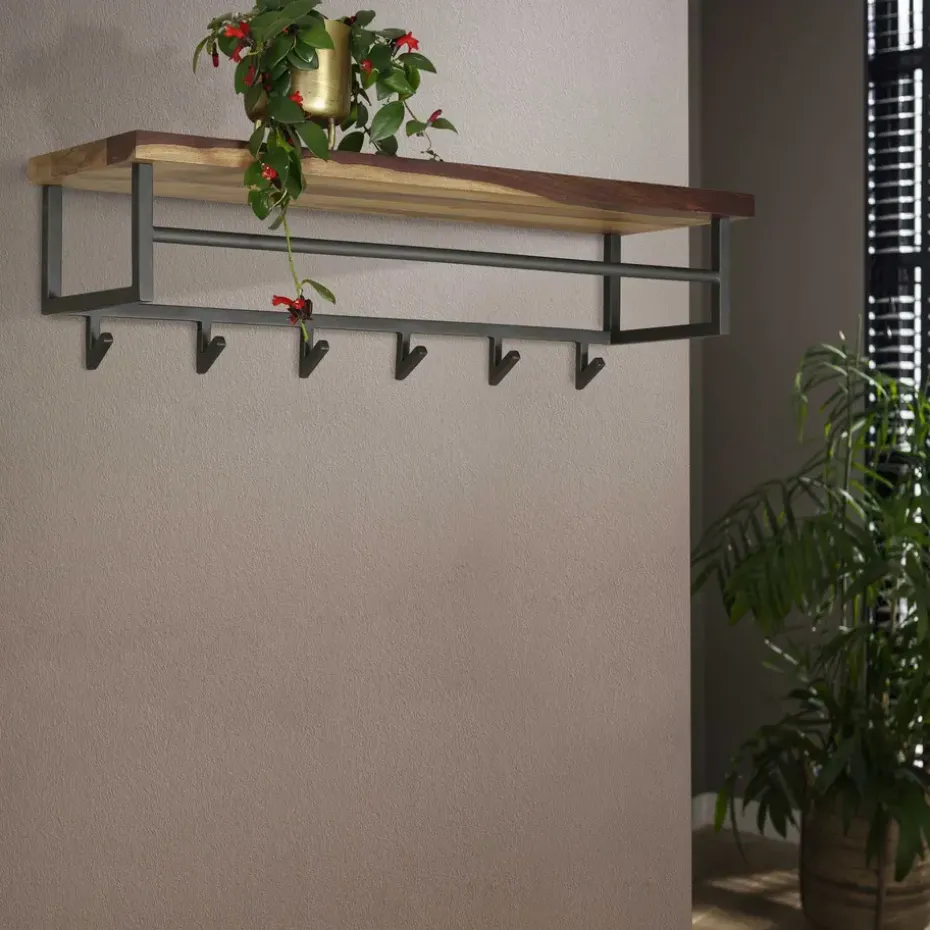 Kapstok Daytona 6 Haken met Hoedenplank