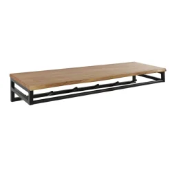 Kapstok Henry acaciahout 6 haken - 35x100x17 cm - Hout - Bruin
