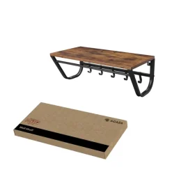 Kapstok voor de Muur of Wand - Rustiek Bruin - Vintage