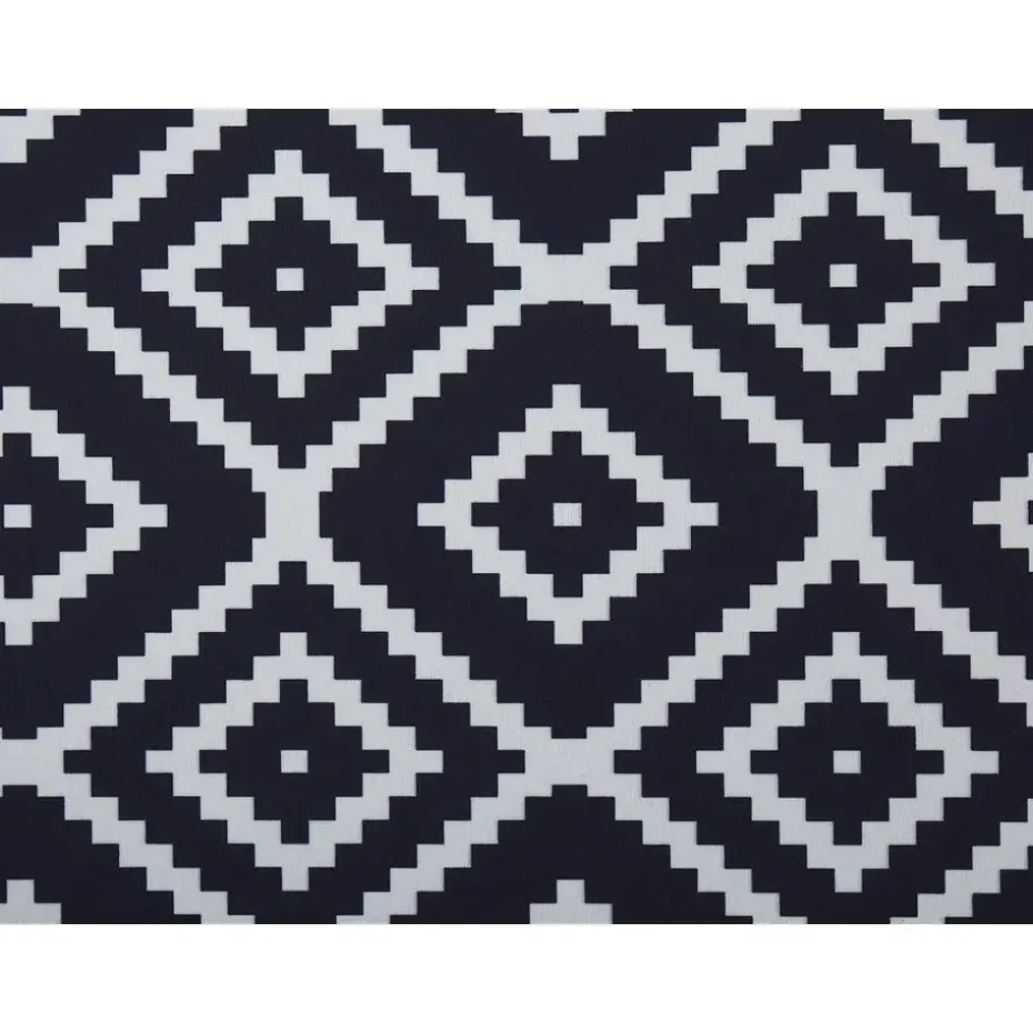 KARUNGAL - Loper - Zwart - 60 x 200 cm - Polyester
