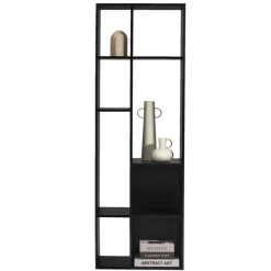 Kast Kenzi - zwart - 177x59x38 cm