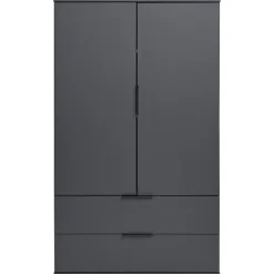 Kast Lucca 2-deurs - grafietkleur - 140x81x40 cm