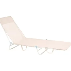 KASTORIA - Ligstoel - Beige - Mesh