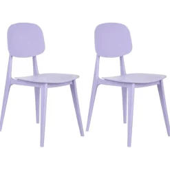 KATTAVIA - Tuinstoel set van 2 - Violet - Polypropyleen