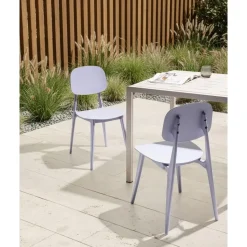 KATTAVIA - Tuinstoel set van 2 - Violet - Polypropyleen