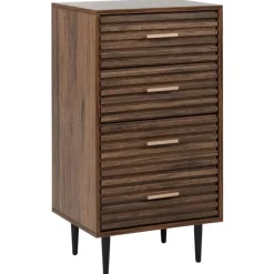 KEITH - Ladekast - Donkerhout - MDF