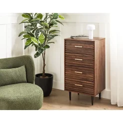 KEITH - Ladekast - Donkerhout - MDF