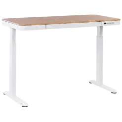 KENLY - Verstelbaar bureau - Wit - 120 cm - Vezelplaat