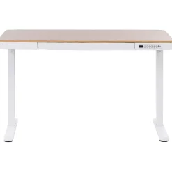 KENLY - Verstelbaar bureau - Wit - 120 cm - Vezelplaat