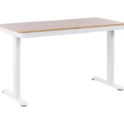KENLY - Verstelbaar bureau - Wit - 120 cm - Vezelplaat
