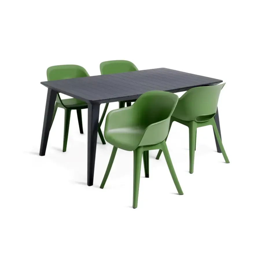 Keter Akola Tuinstoelen - 2 stuks -56.5x55x80cm - Olijf Groen