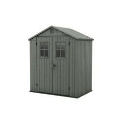 Keter Darwin 64 Tuinhuis - dubbele deuren + ramen - 190x122x221 - Groen
