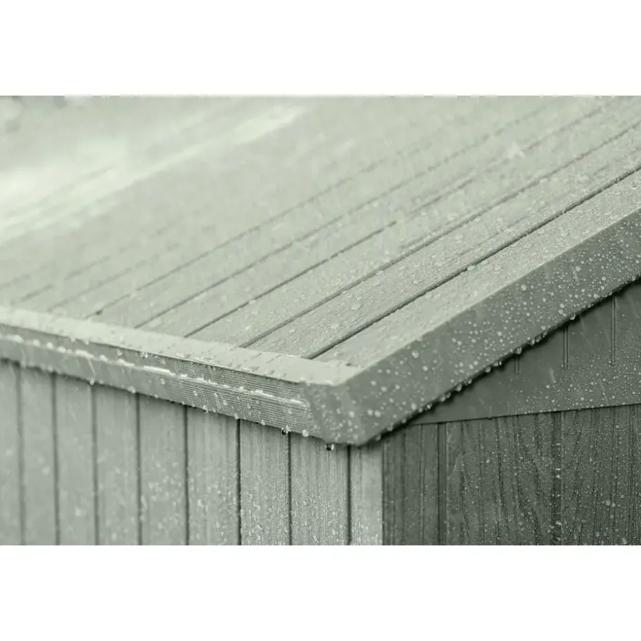 Keter Darwin 64 Tuinhuis - dubbele deuren + ramen - 190x122x221 - Groen